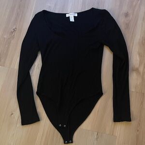 Forever 21 black ribbed bodysuit
